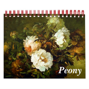 Calendrier Peony Art (5,5 po x 7 po)