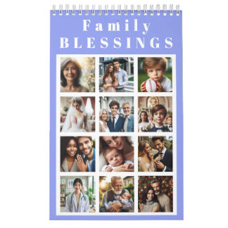 Calendrier Personalized 12 Months Family Blessings Photos