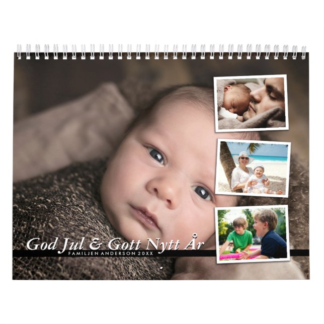 Calendrier Personlig kalender - Familj fotoalmanacka 2024 (Protection)