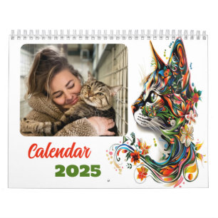 Calendrier Personnalisable À Thème Chat 2025