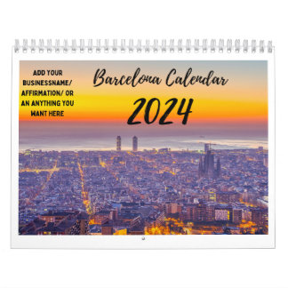 Calendrier personnalisable de Barcelone