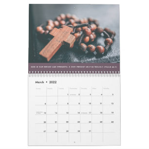 Calendrier Personnalisation Religieux Psaumes Chrétiens Photo