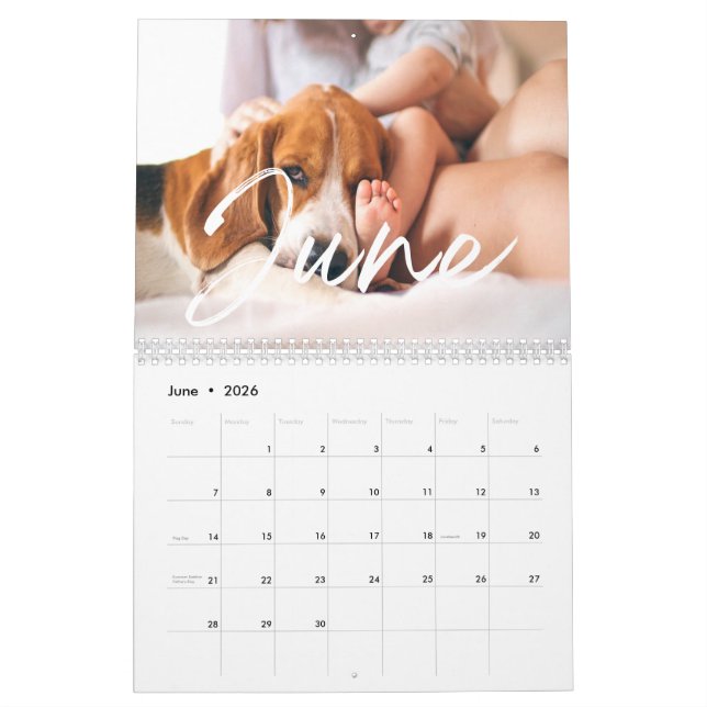 Calendrier personnalisé de la famille de photos 20 (Jun 2026)