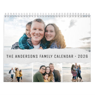 Calendrier personnalisé familial simple minimalist