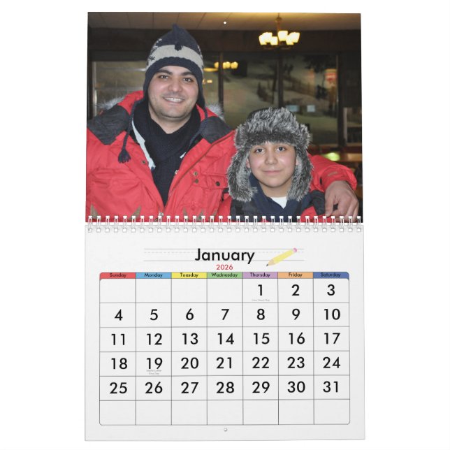 Calendrier Personnes fraîches folles (Jan 2026)