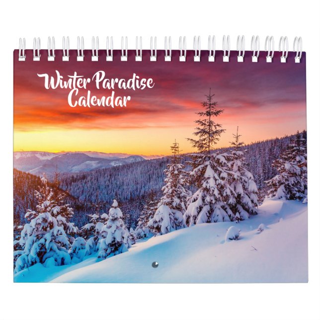 Calendrier petit format Paradis d'hiver (Protection)
