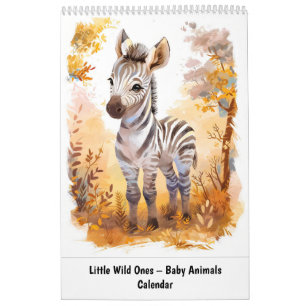Calendrier Petits Sauvageons – Bébés Animaux à l'Aquarelle Bo