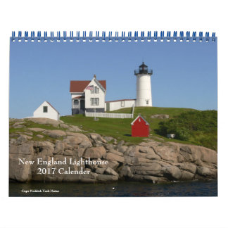 Calendrier phare 2017 de la Nouvelle-Angleterre
