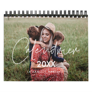 Calendrier photo 2022 moderne et minimaliste calendar