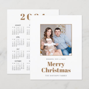 Calendrier photo BUDGET 2024 Joyeuse carte de Noël