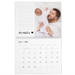 Calendrier Photo Collage de la première année du bébé Garde-f
