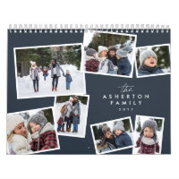 Photo collage famille scrapbook marine bleu