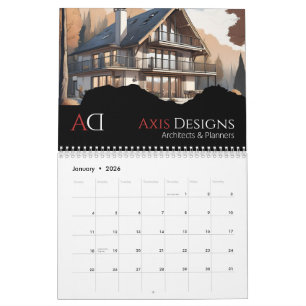 Calendrier photo d'architecte Conception de plan