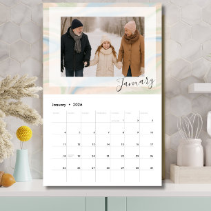Calendrier photo de 12 mois – Cadeau pour grands-p