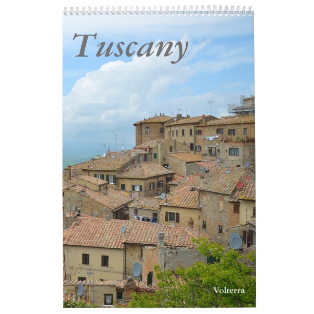 Calendrier photo de 12 mois Toscane, Italie (Protection)