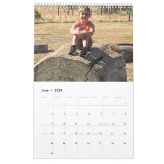 calendrier photo de collage familial moderne