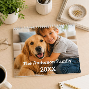 Calendrier Photo de famille annuelle des enfants souvenirs 20