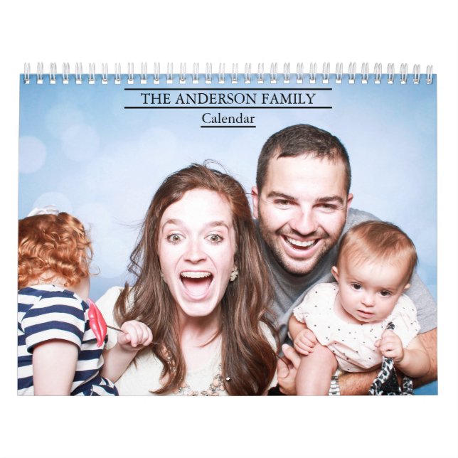 Calendrier Photo de famille moderne 2025 (Protection)