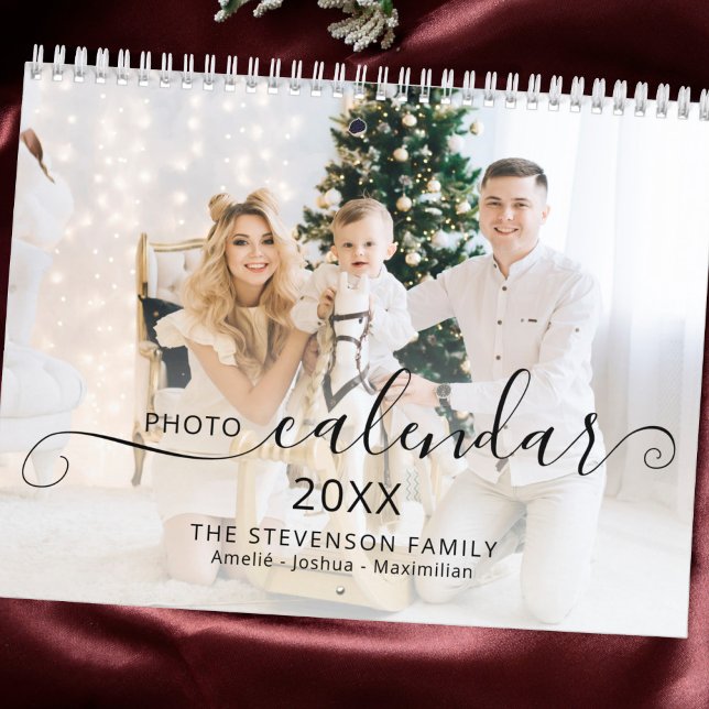 Calendrier Photo de famille personnalisée moderne 2023 chic (Créateur téléchargé)