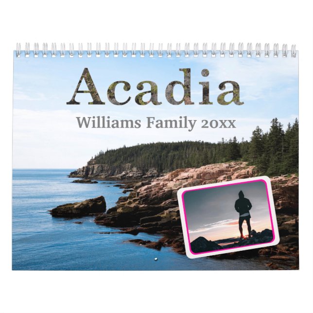 Calendrier photo de la famille du parc national Ac (Protection)