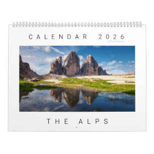 Calendrier photo de nature et de paysage des Alpes 2026