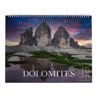 Calendrier Photo de nature et de paysage des Dolomites 2027