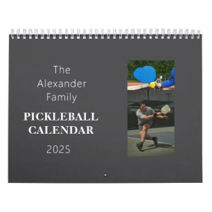 Calendrier photo de Pickleball personnalisé