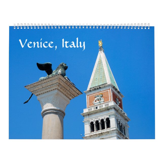 Calendrier photo de Venise 12 mois (Protection)
