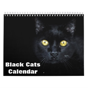 Calendrier photo des chats noirs 2025