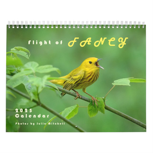 Calendrier photo des oiseaux 2025 - Parulines (Protection)