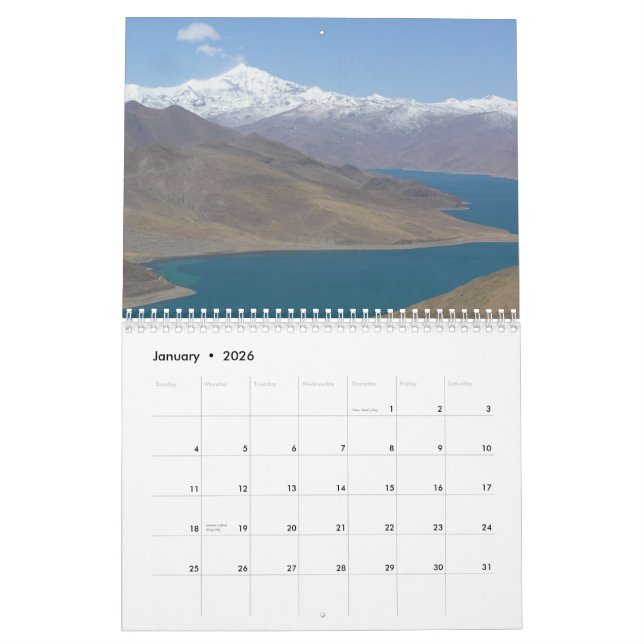 Calendrier photo du Tibet 2013 (Jan 2026)