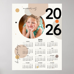 Calendrier Photo Keep Smiling 2026 Affiche 45x60