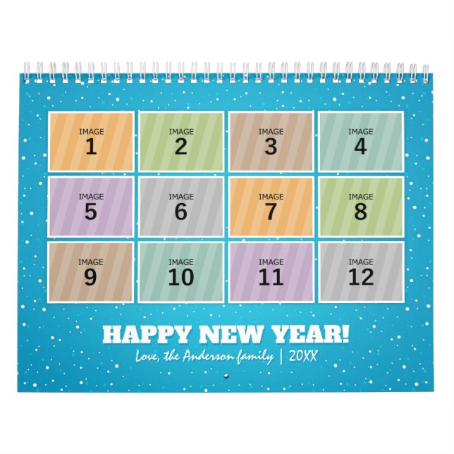 Calendrier photo Modèle 2024 Photo de famille pers (Protection)