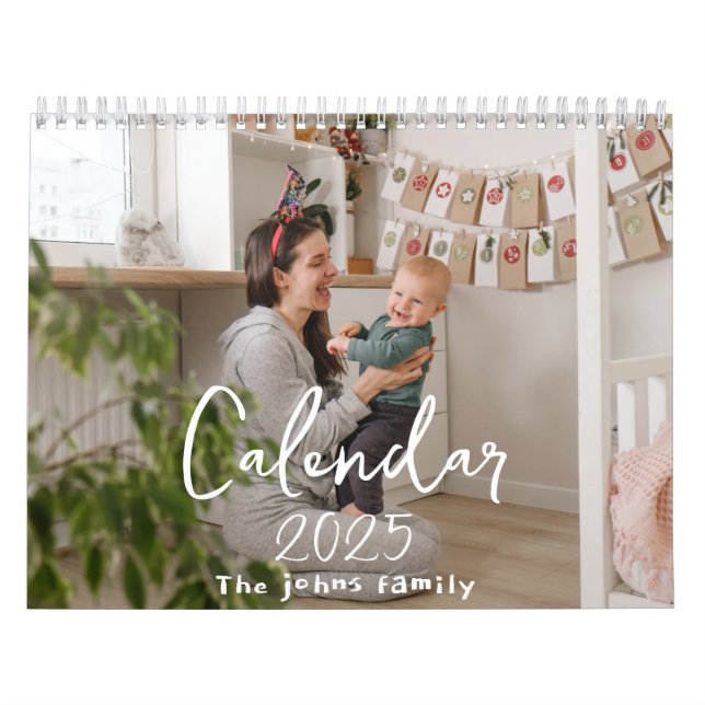 Calendrier photo murale personnalisé 2025 pour la  (Protection)
