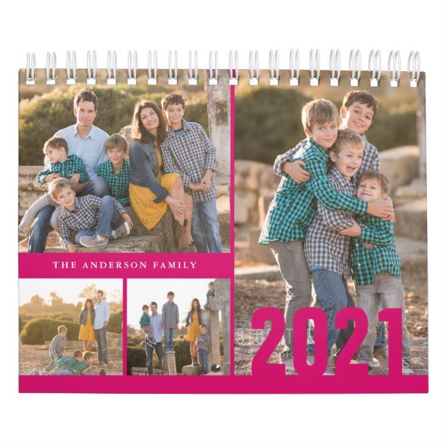 Calendrier photo personnalisé 2021 Créez votre pro (Protection)