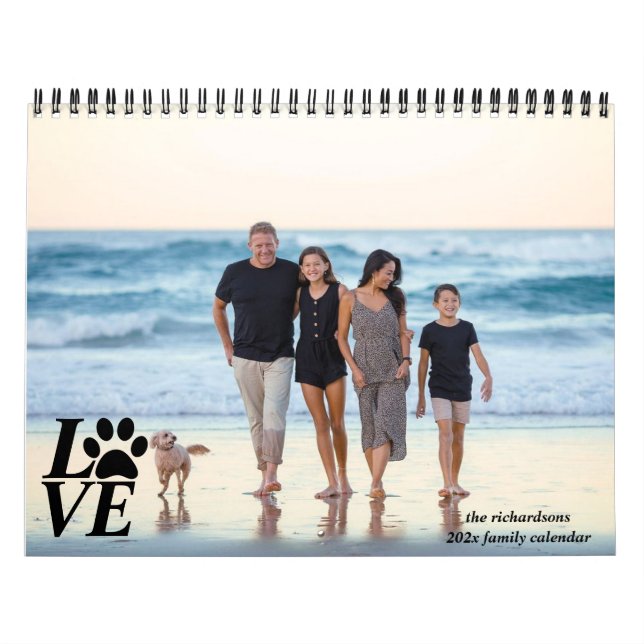 Calendrier photo personnalisé 2025 Votre année Vos (Protection)