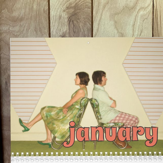 Calendrier photo personnalisé avec lettres de styl (Créateur téléchargé)
