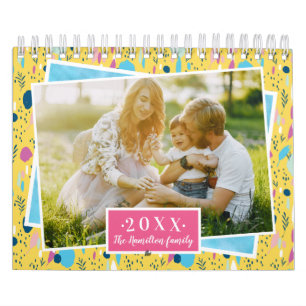 Calendrier Photo personnalisé Couleurs vives 2021 Famille