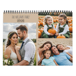 Calendrier photo personnalisé – Photos mensuelles