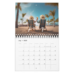 Calendrier Photo personnalisée 2025 Élégante Créez votre prop