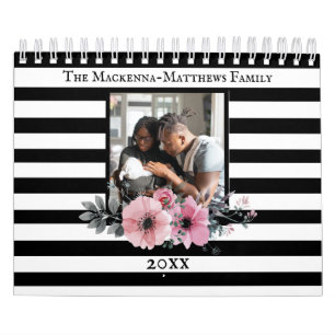 Calendrier Photo Personnalisée Grilles Florales Créez Votre