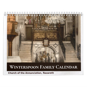 Calendrier Photo Religieux Chrétien de Famille Personnalisé