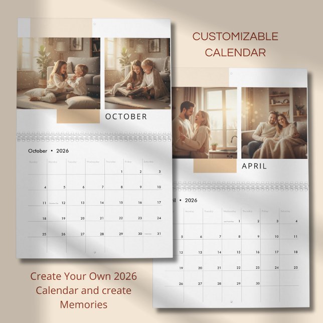 Calendrier photo simple moderne  (Créateur téléchargé)