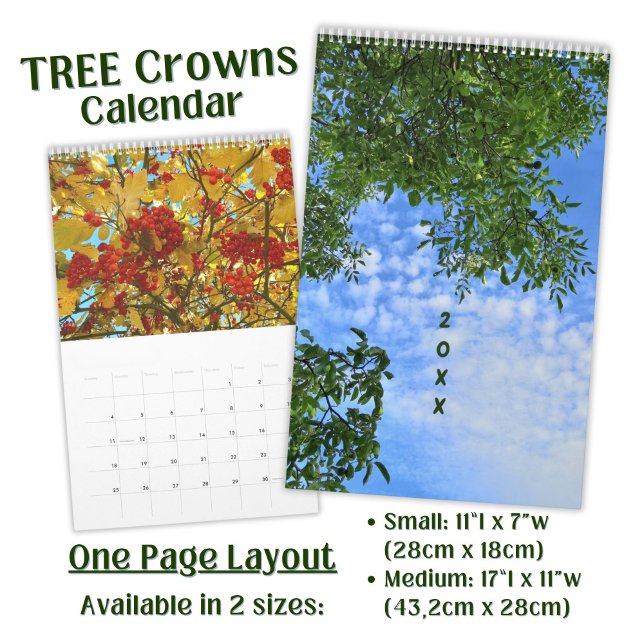 Calendrier Photo Tree Crowns - long (Créateur téléchargé)