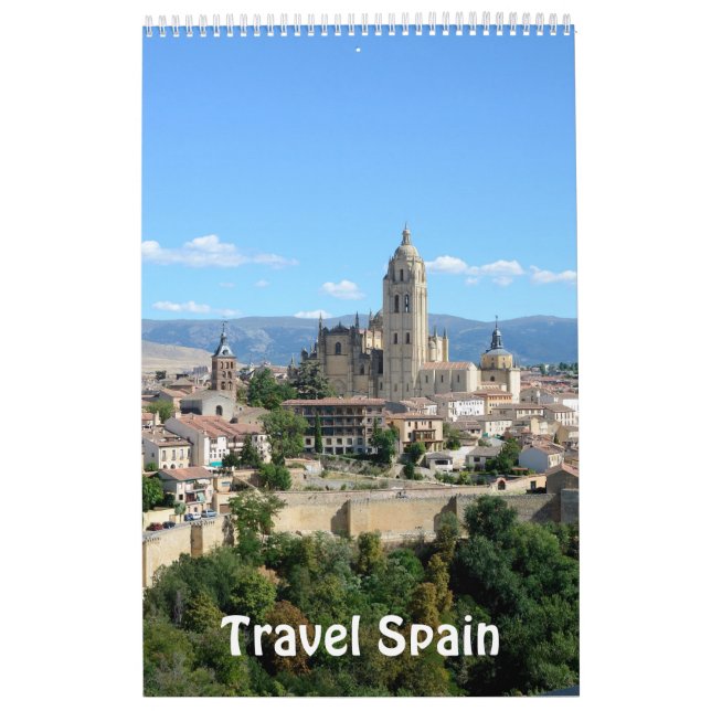 Calendrier photo Voyage Espagne 12 mois (Protection)