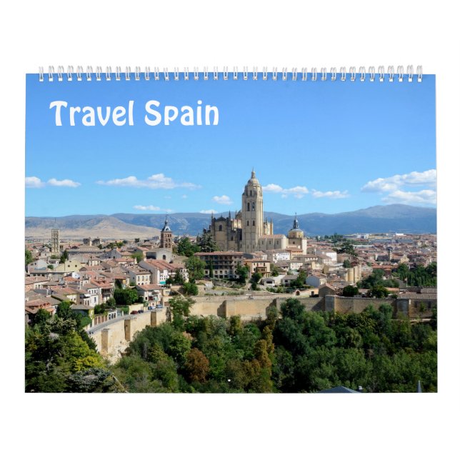 Calendrier photo Voyage Espagne 12 mois (Protection)