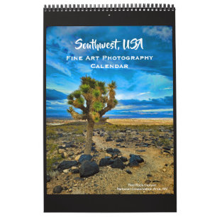 Calendrier Photographie d'art fine du Sud-Ouest des États-Uni