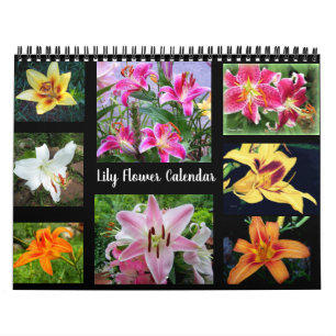 Calendrier Photographie de fleurs de lys