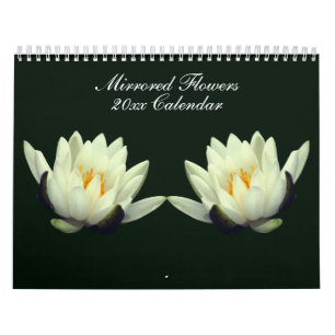 Calendrier Photographie de fleurs en miroir 