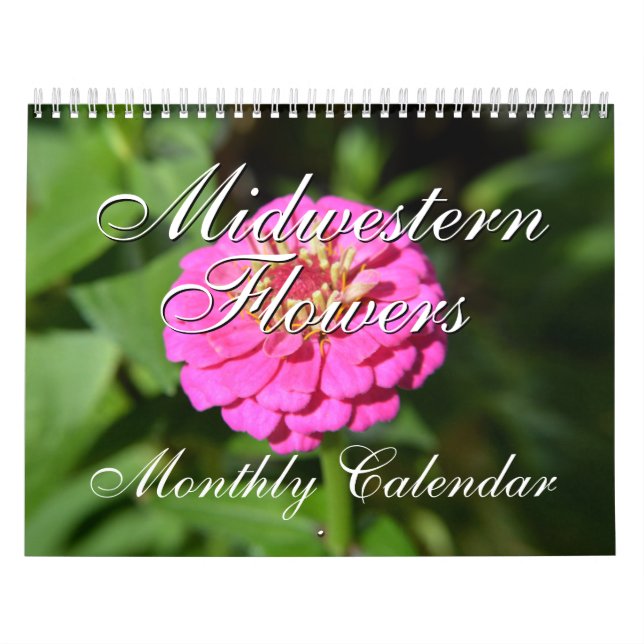 Calendrier Photographie de la nature des fleurs du Midwest (Protection)